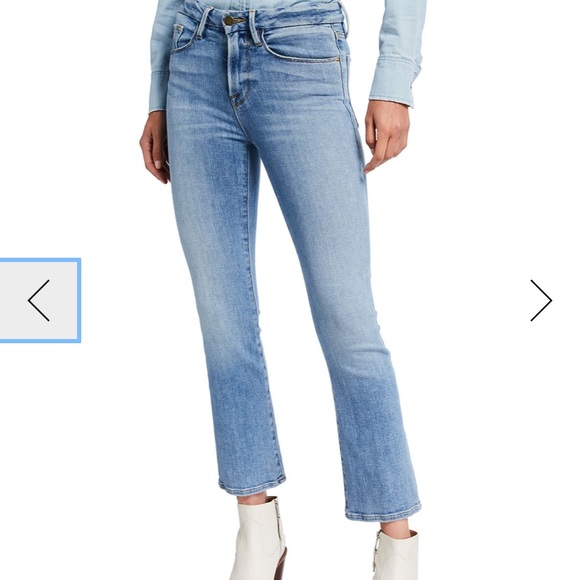 le crop mini boot raw edge